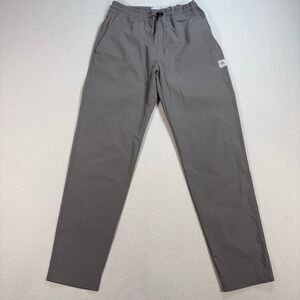 Reigning Champ Nylon Track Pants Men's S Gray Stretch Drawcord Field Warmup Tech